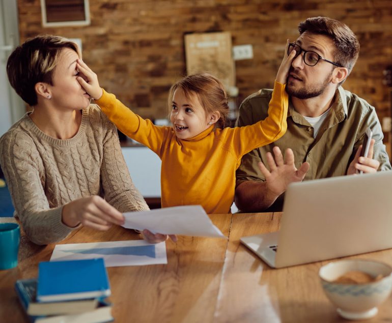 Child silencing parents