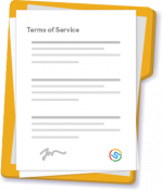 Terms of Service folder with documents